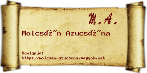 Molcsán Azucséna névjegykártya